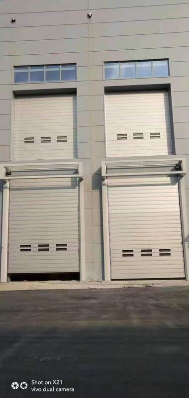 Space-Saving Turbine System Spiral High Speed Door with 40mm Insulated Panels and 0.6-1.5 m/s Adjustable Speed