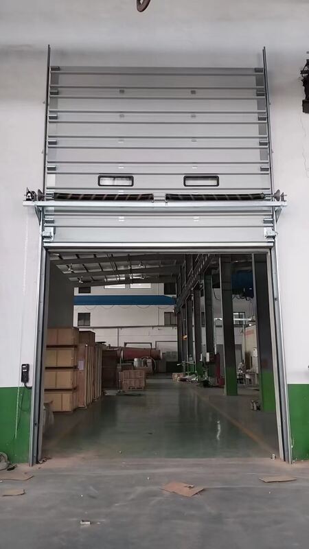 Custom-Size Configurable Industrial Sectional Overhead Door with 24dB Sound Insulation and Level 7-8 Wind Resistance