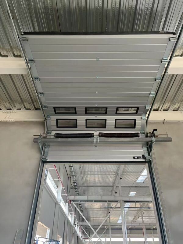 Custom-Size Configurable Industrial Sectional Overhead Door with 24dB Sound Insulation and Level 7-8 Wind Resistance