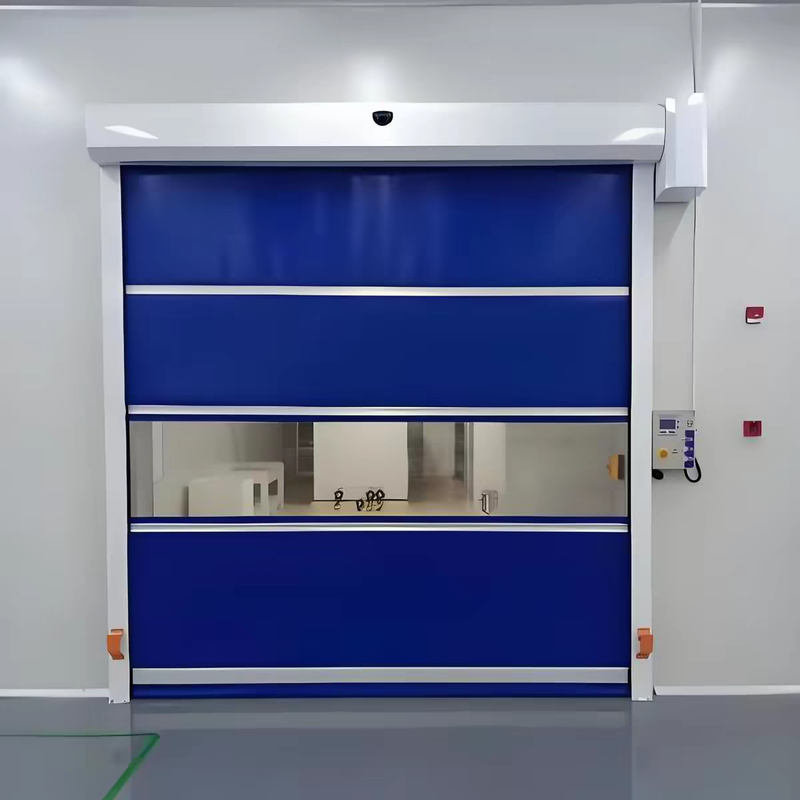 Custom Dimension PVC Industrial High Speed Door with Custom Colors and Activation for Non-Standard Openings