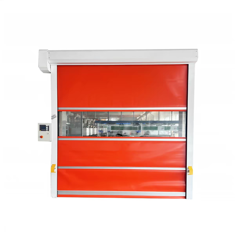Replaceable Curtain PVC High Speed Door with DSP Servo System for Easy Maintenance