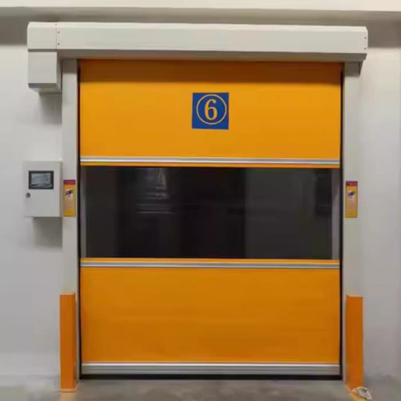 Quick Access Component PVC High Speed Door with Replaceable Curtain and DSP Servo System