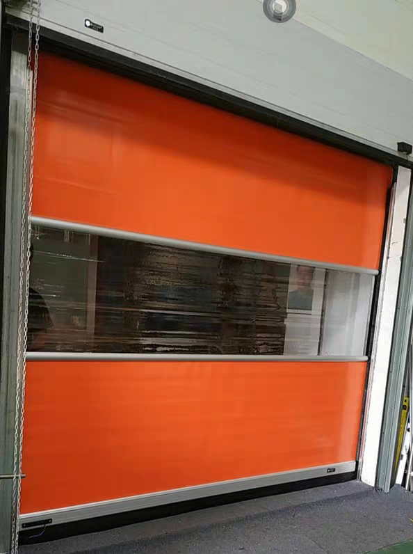 Quick Access Component PVC High Speed Door with Replaceable Curtain and DSP Servo System