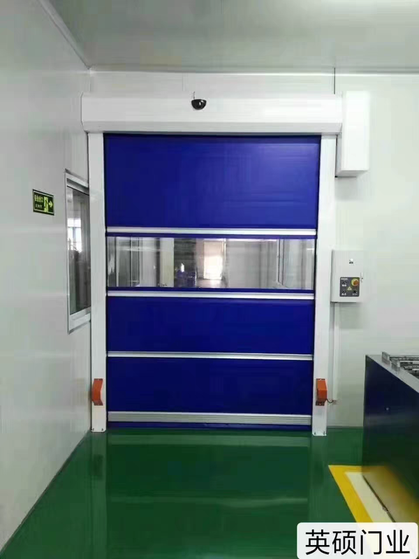 Motorized Servo Drive PVC High Speed Door for 1000+ Cycles Daily with Adjustable Speed 0.8-2.0 m/s