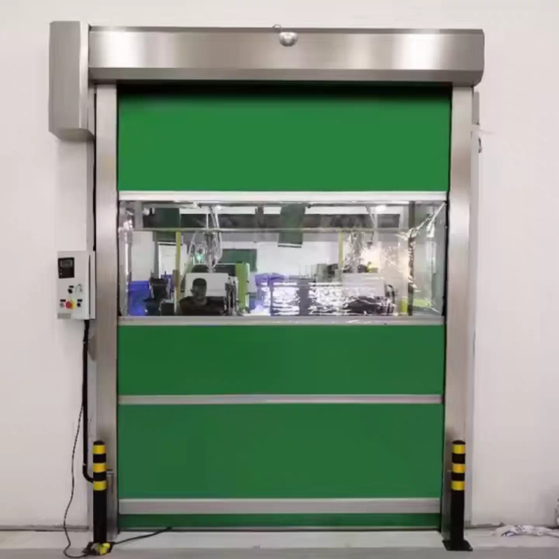 Dust-Sealed PVC Industrial High Speed Door with 0.8-2.0 m/s Opening Speed and Side Brush Seals