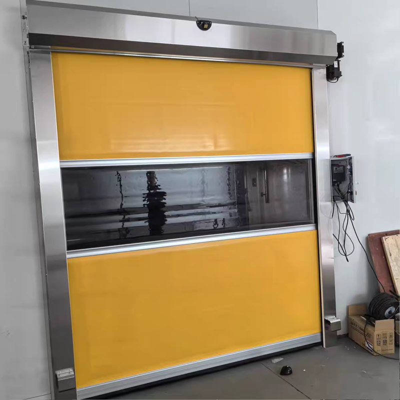 Dust-Sealed PVC Industrial High Speed Door with 0.8-2.0 m/s Opening Speed and Side Brush Seals