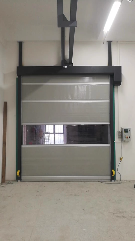PVC High Speed Door with 0.8-2.0 m/s Opening Speed and DSP Servo Control for Cross-Dock Workflow