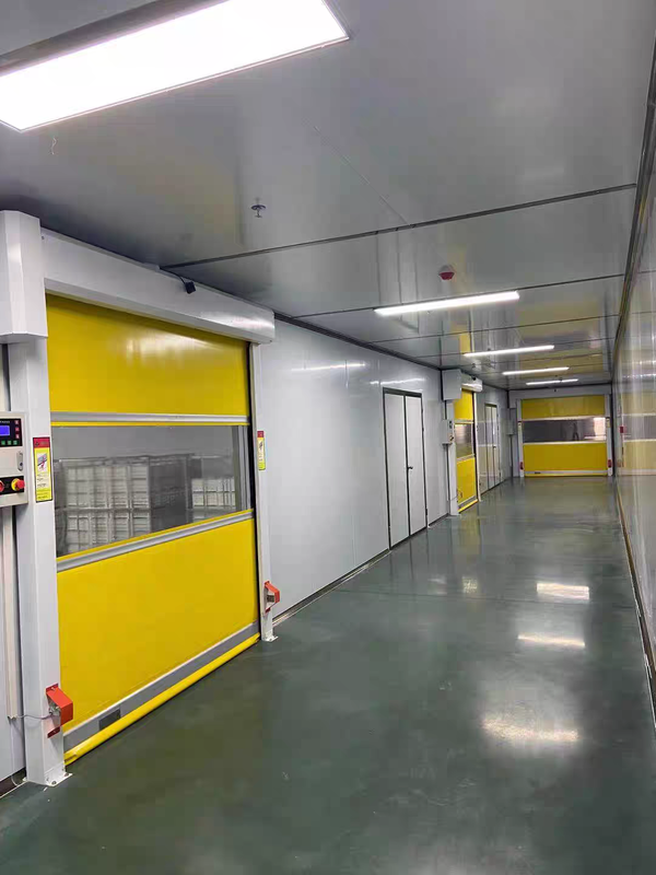 PVC High Speed Door with 0.8-2.0 m/s Opening Speed and DSP Servo Control for Cross-Dock Workflow