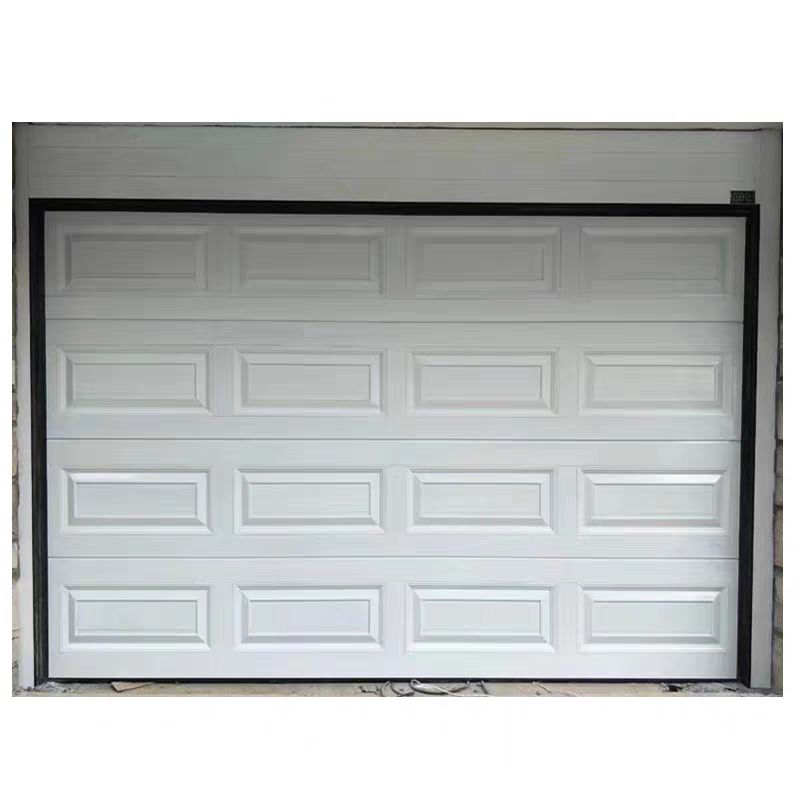 Insulated Sectional Garage Door with Optional Finger Protection Panel Design and 40 mm Polyurethane Insulated Panels