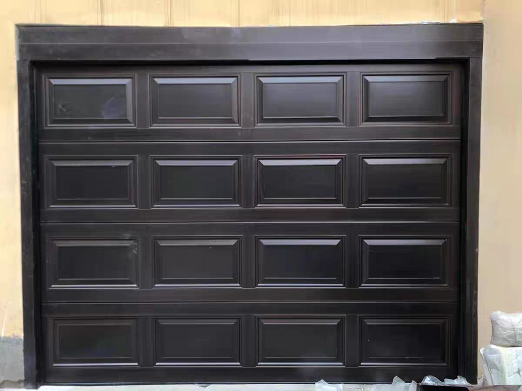 Insulated Sectional Garage Door with Low Noise Motor and 40 mm Polyurethane Insulated Panels for Residential Use