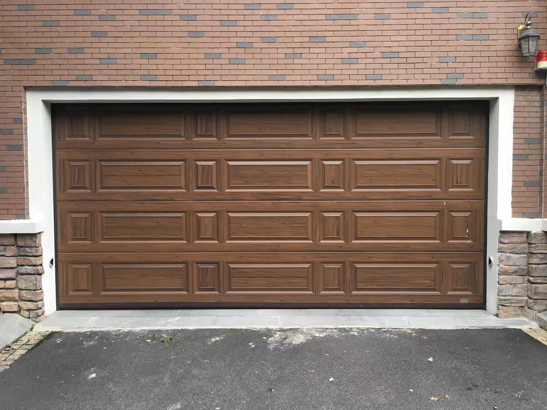 Insulated Sectional Garage Door with 40 mm Polyurethane Insulated Panels and Durable Multi-Layer Coated Finish for Outdoor Use