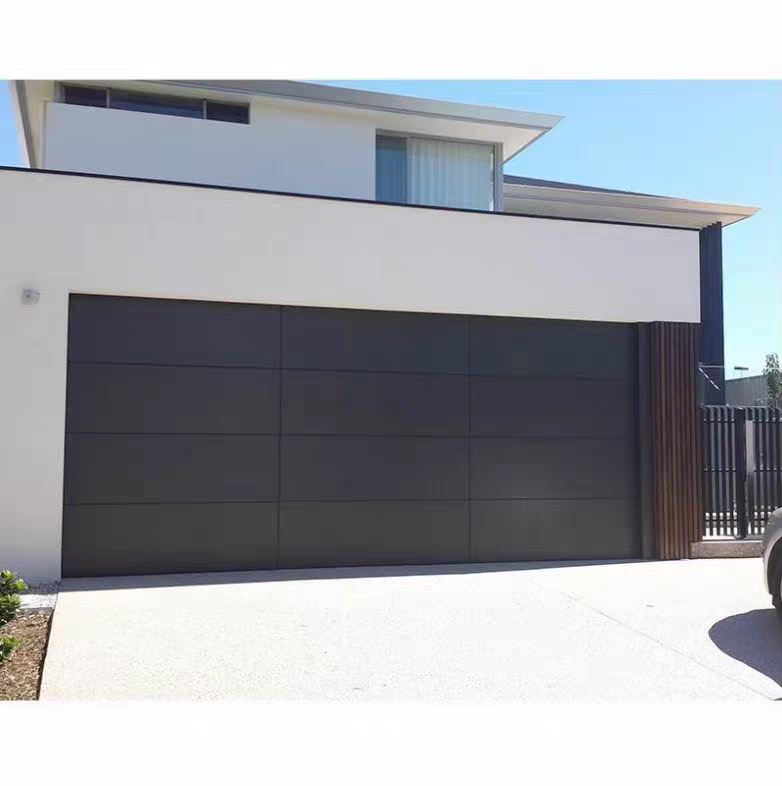 Insulated Sectional Garage Door with 40 mm Polyurethane Panels and Efficient Low-Noise Motor for Commercial Use
