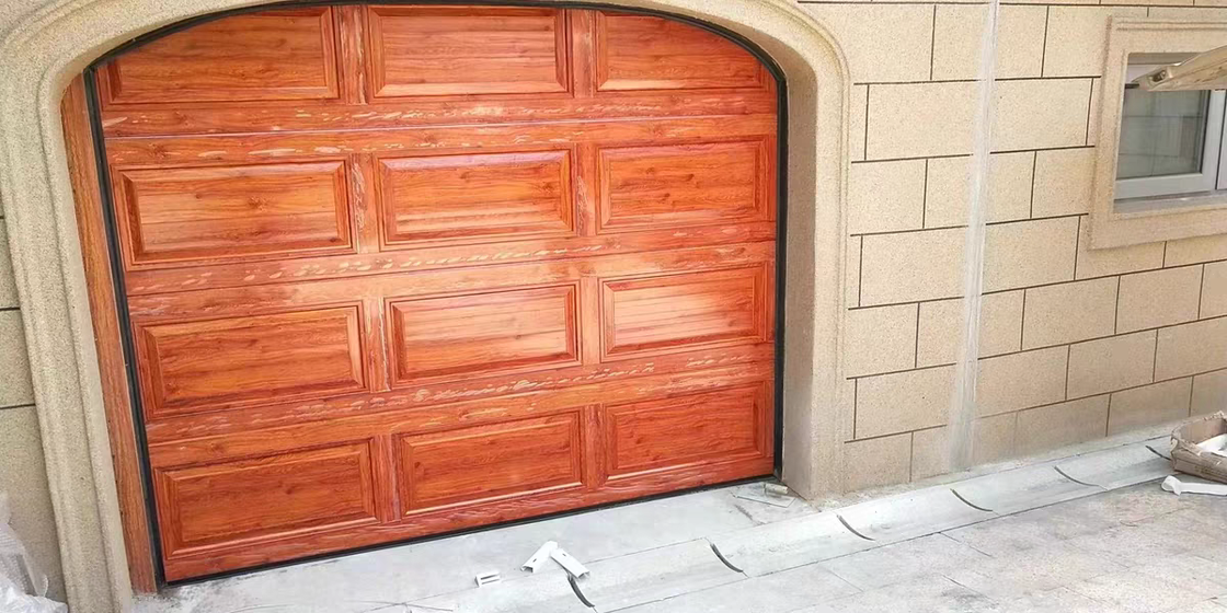 Insulated Sectional Garage Door with 40 mm Polyurethane Insulated Panels and Multiple Panel Design Options