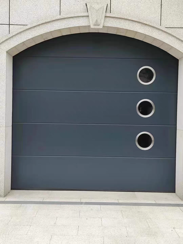 Insulated Sectional Garage Door with 40 mm Polyurethane Insulated Panels and Sealed Panel Joints Optional Finger Protection Panel Design