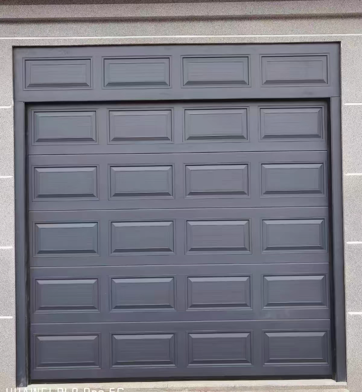 Insulated Sectional Garage Door with Weight-Matched Torsion Spring and 40 mm Polyurethane Insulated Panels for Residential Use