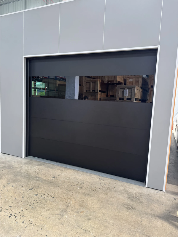 Insulated Sectional Garage Door with 40 mm Polyurethane Foam and Protective Foam Separators in Export Wooden Crate Packaging