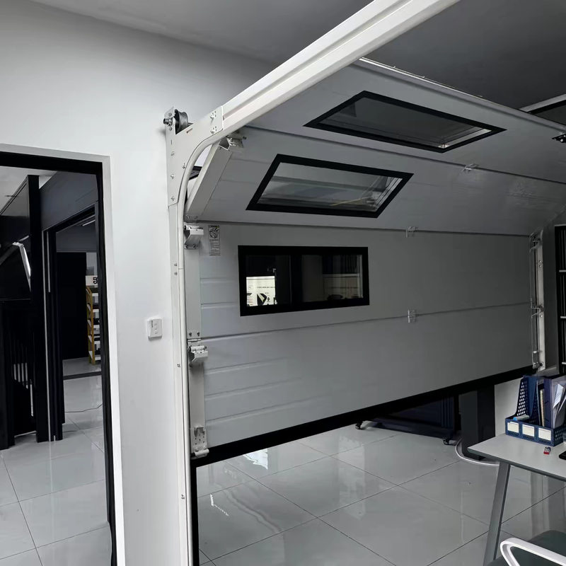 Insulated Sectional Garage Door with Optional Finger Protection Panel Design and 40 mm Polyurethane Insulated Panels