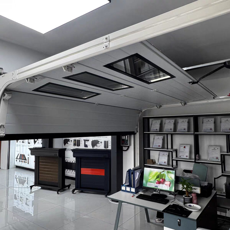 Insulated Sectional Garage Door with 40 mm Polyurethane Insulated Panels and Sealed Panel Joints Optional Finger Protection Panel Design