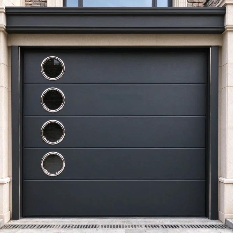 Insulated Sectional Garage Door with Weight-Matched Extension Spring and 40 mm Polyurethane Insulated Panels