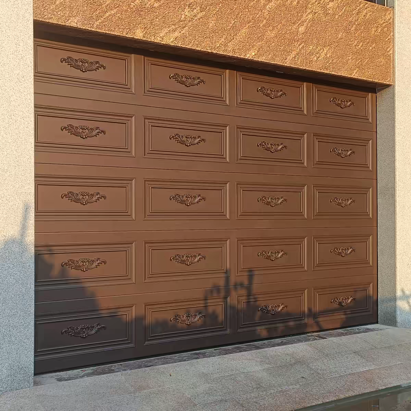 Commercial Insulated Sectional Garage Door with 40mm PU Panel and Sealed Joint Design for High Speed Operation